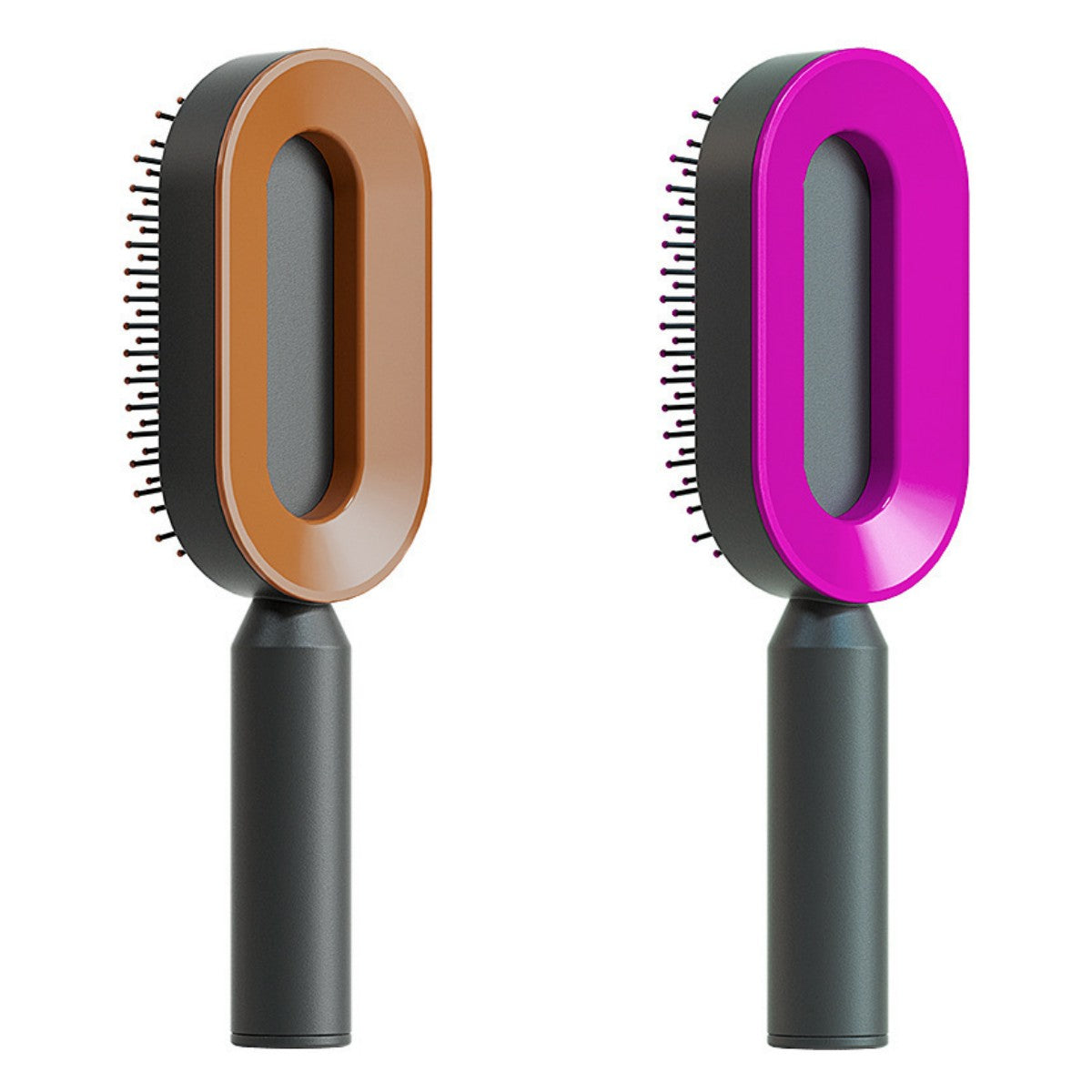 Women's Self-Cleaning Hair Brush for Hair Loss Prevention with Scalp Massage and Anti-Static Bristles