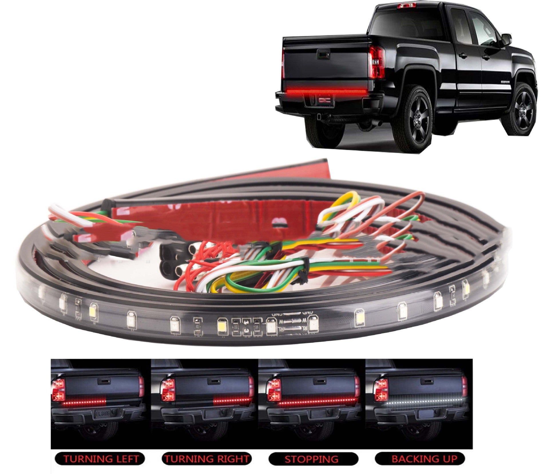 LED car tail light strip