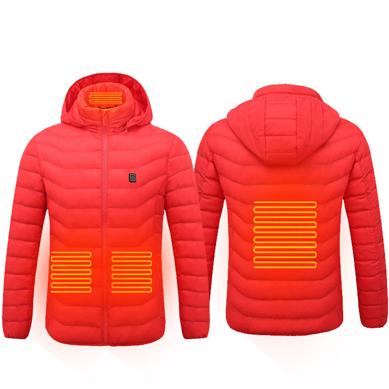 Heated USB Electric Jacket - Heating Vest for Men Cotton Thermal Clothing