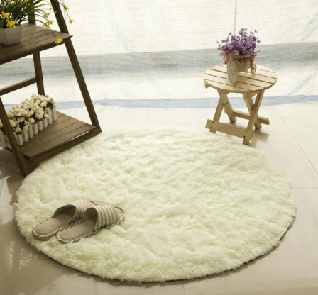 Soft round rugs for living room decor or kids room carpets long plush bedroom rugs and modern shaggy area mats