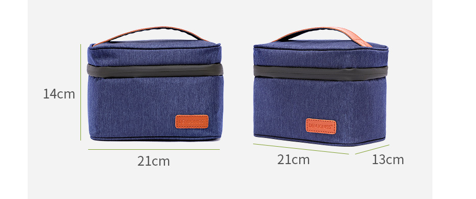 Eco-friendly picnic bag with a zipper pocket and soft material