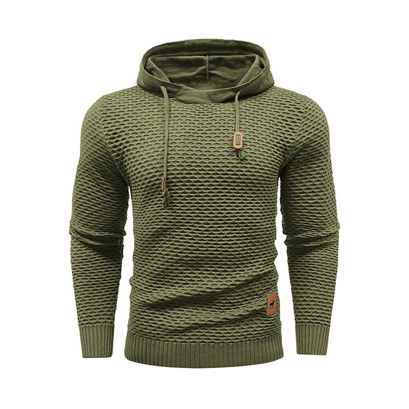 New Style 3D Pattern Outdoor Sports Men Solid Color Casual Hoodies