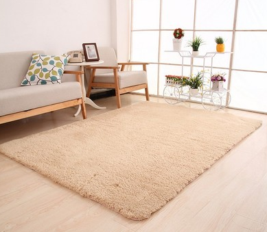 Living Room Area Rug Solid White Fluffy Soft Plush Carpet Home Decor Bedroom Kitchen Floor Mat Tapete