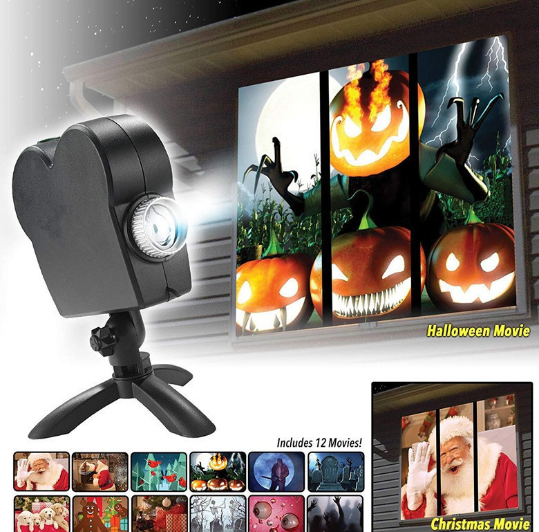 Halloween Christmas Laser Projector for Home Indoor Outdoor with 12 Movies Light Display