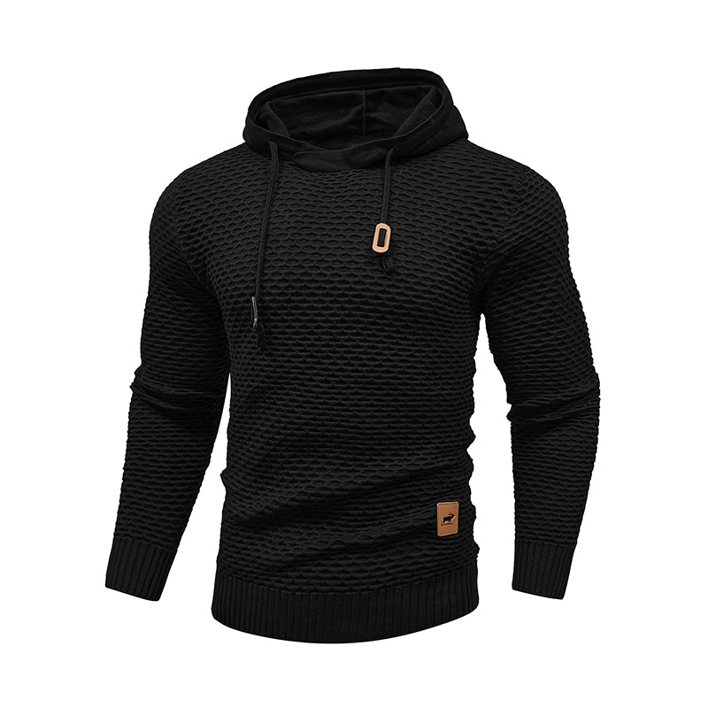 New Style 3D Pattern Outdoor Sports Men Solid Color Casual Hoodies