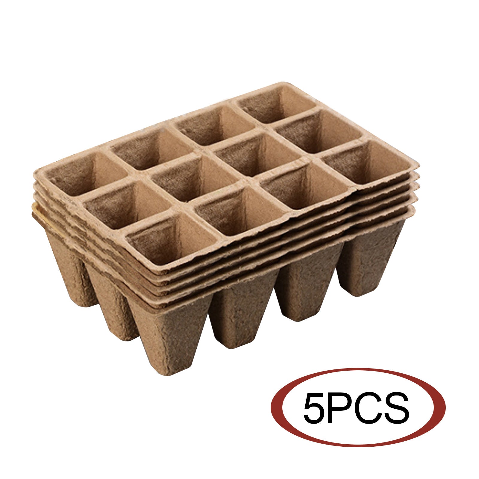 Biodegradable Eco-Friendly Pulp Seedling Nursery Pots 12-Hole