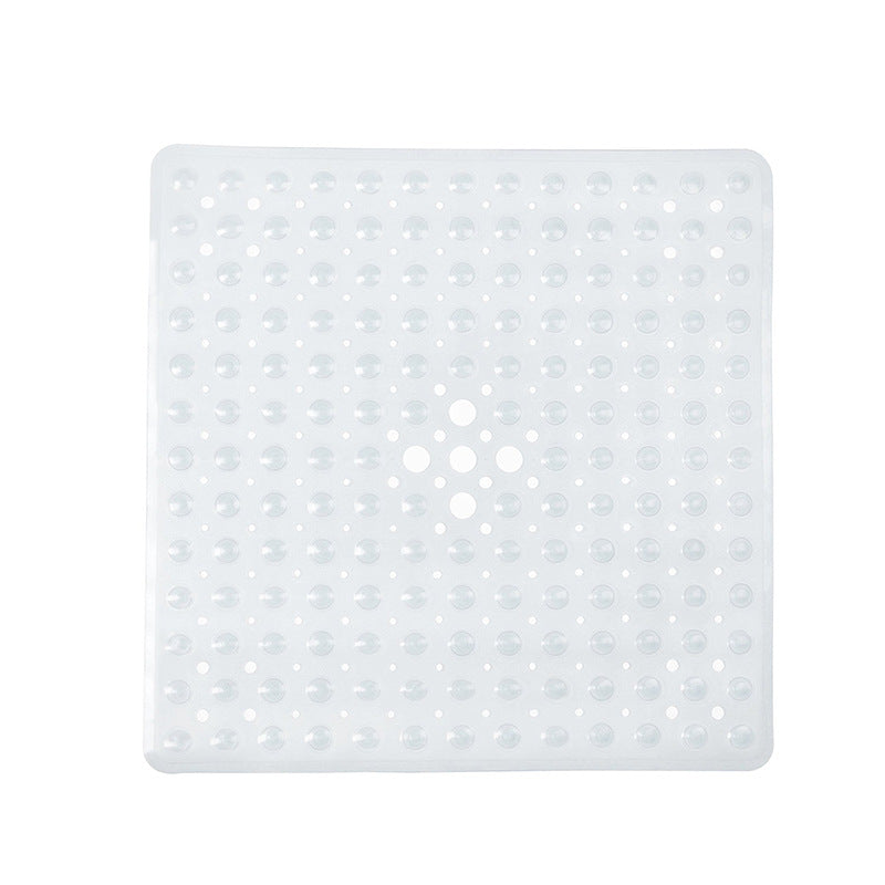 Eco-friendly Bathroom PVC Suction Cup Non-slip Mat Oversized Square