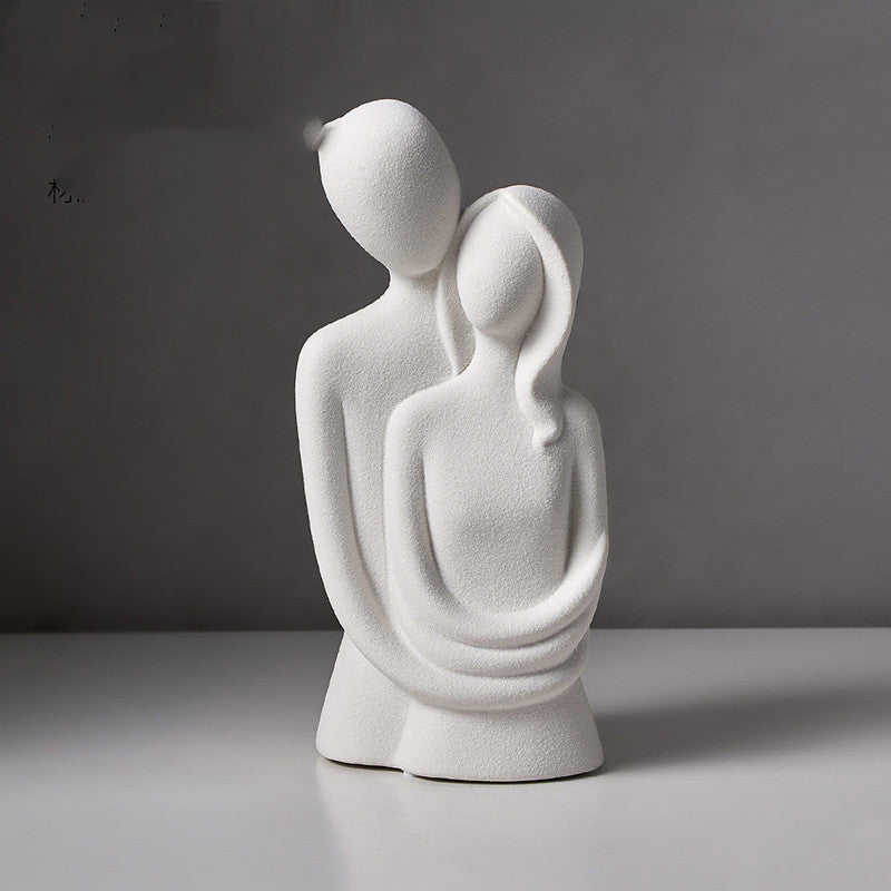 Nordic home decoration Abstract statue of love for modern aesthetic room decor