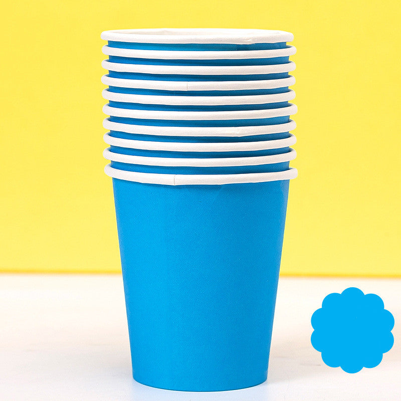 Colored Paper Plates Handmade Eco-friendly Paper Plates Paper Cups