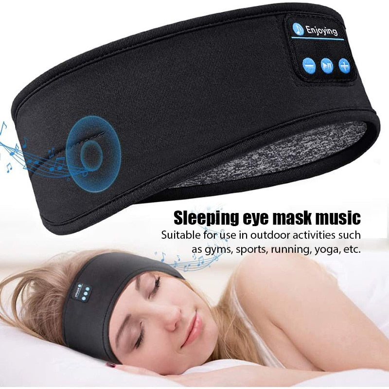 Bluetooth Sleeping Headband with Wireless Earphones for Side Sleepers