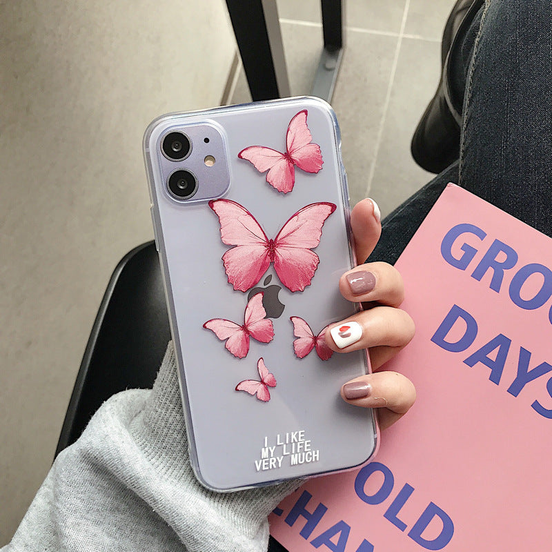 Funda para celular mariposa de colores