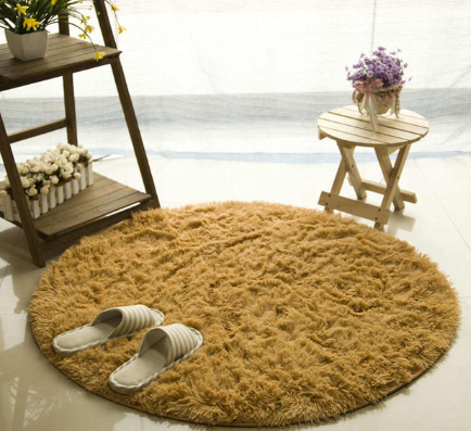 Soft round rugs for living room decor or kids room carpets long plush bedroom rugs and modern shaggy area mats