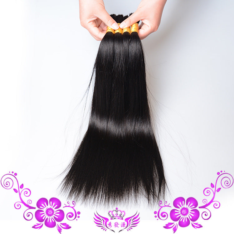 100% Human Hair Soft Silk, Not Messy, Washable, High Temperature Resistant