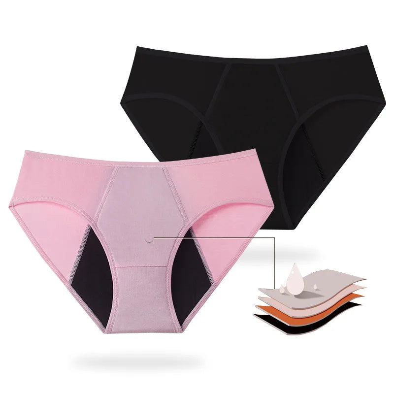 Leak-Proof Mid-Waist Physiological Period Underwear for Menstruation Periods