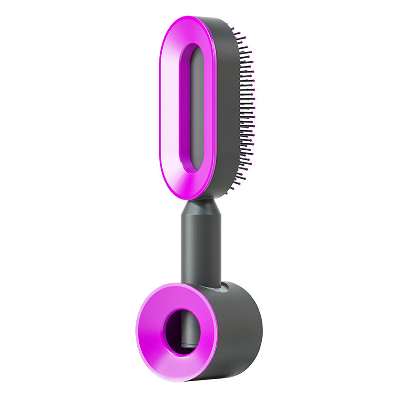 Women's Self-Cleaning Hair Brush for Hair Loss Prevention with Scalp Massage and Anti-Static Bristles