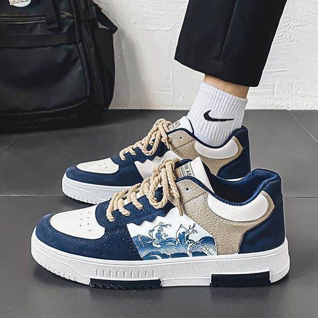 Fashion New Leather Casual Men Shoes Tennis