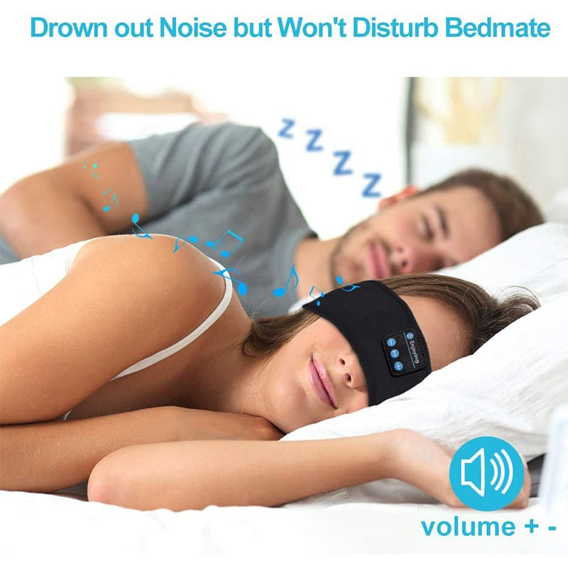 Bluetooth Sleeping Headband with Wireless Earphones for Side Sleepers