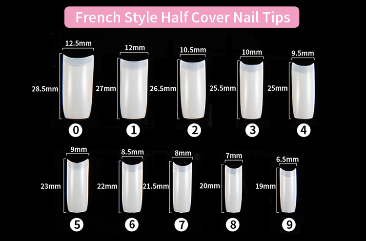 Salon Perfect Modern French Thick-Tip Artificial Nails