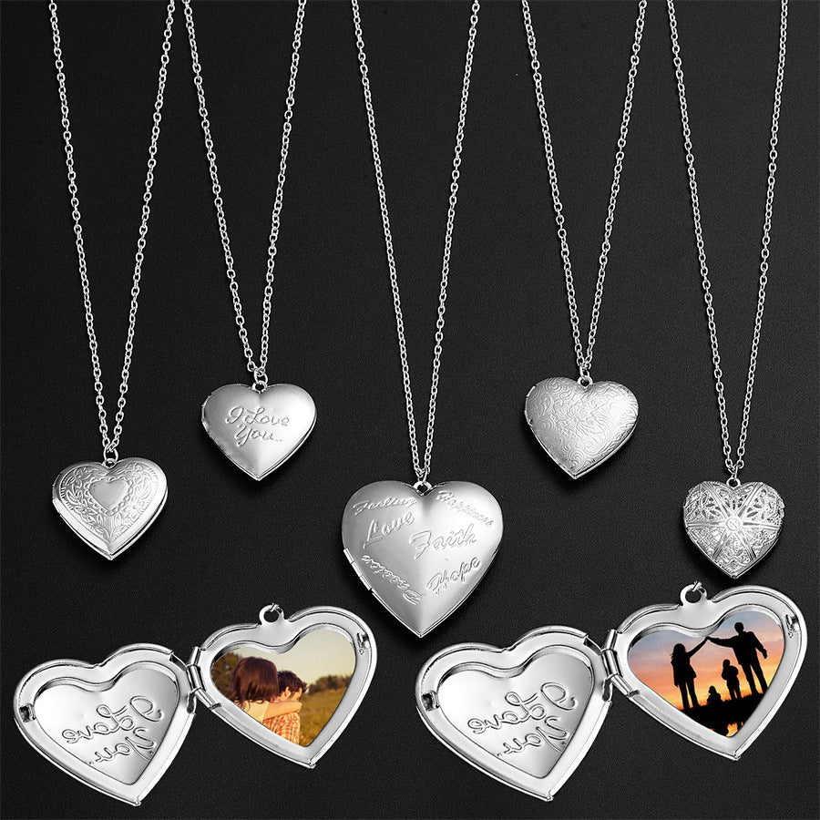 Personalized Heart-shaped Photo Necklace for Women - Perfect for Valentine's Day