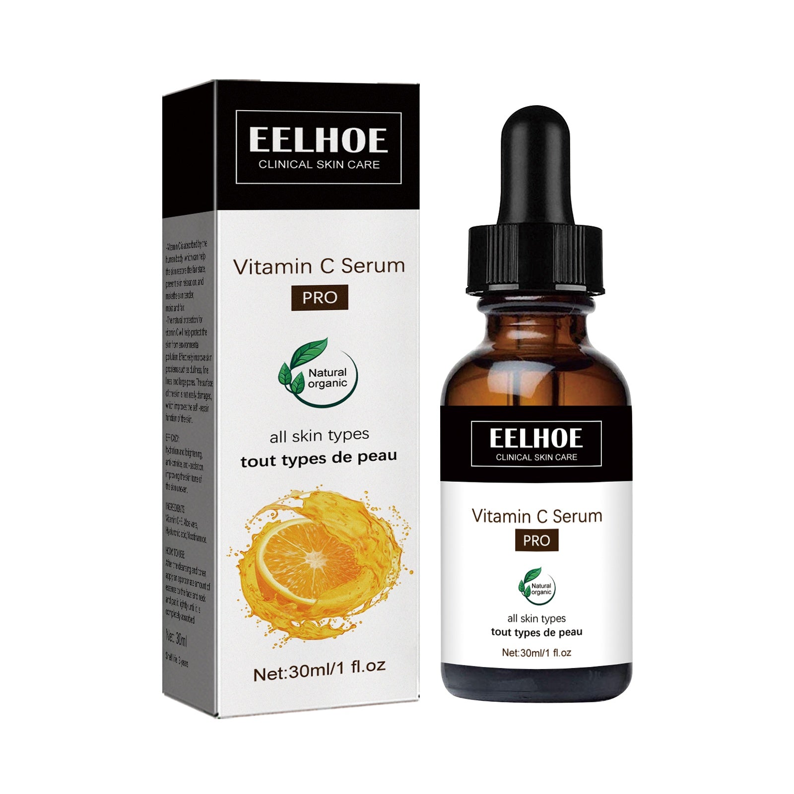 EELHOE Vitamin C Serum Reduces Fine Lines Firms Moisturizes for Youthful Skin Glow-Boosting Skin Care