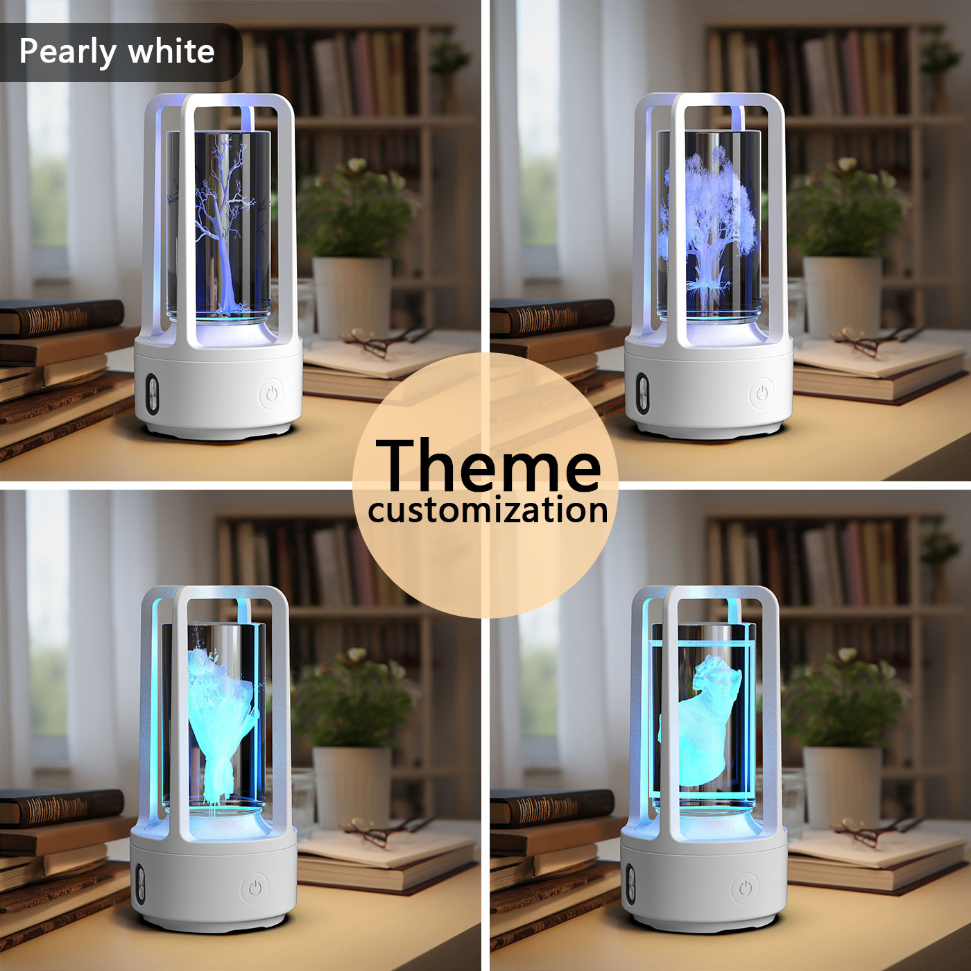 Creative 2 In 1 Audio Acrylic Crystal Lamp And Bluetooth Speaker Gift Touch Night Lamp