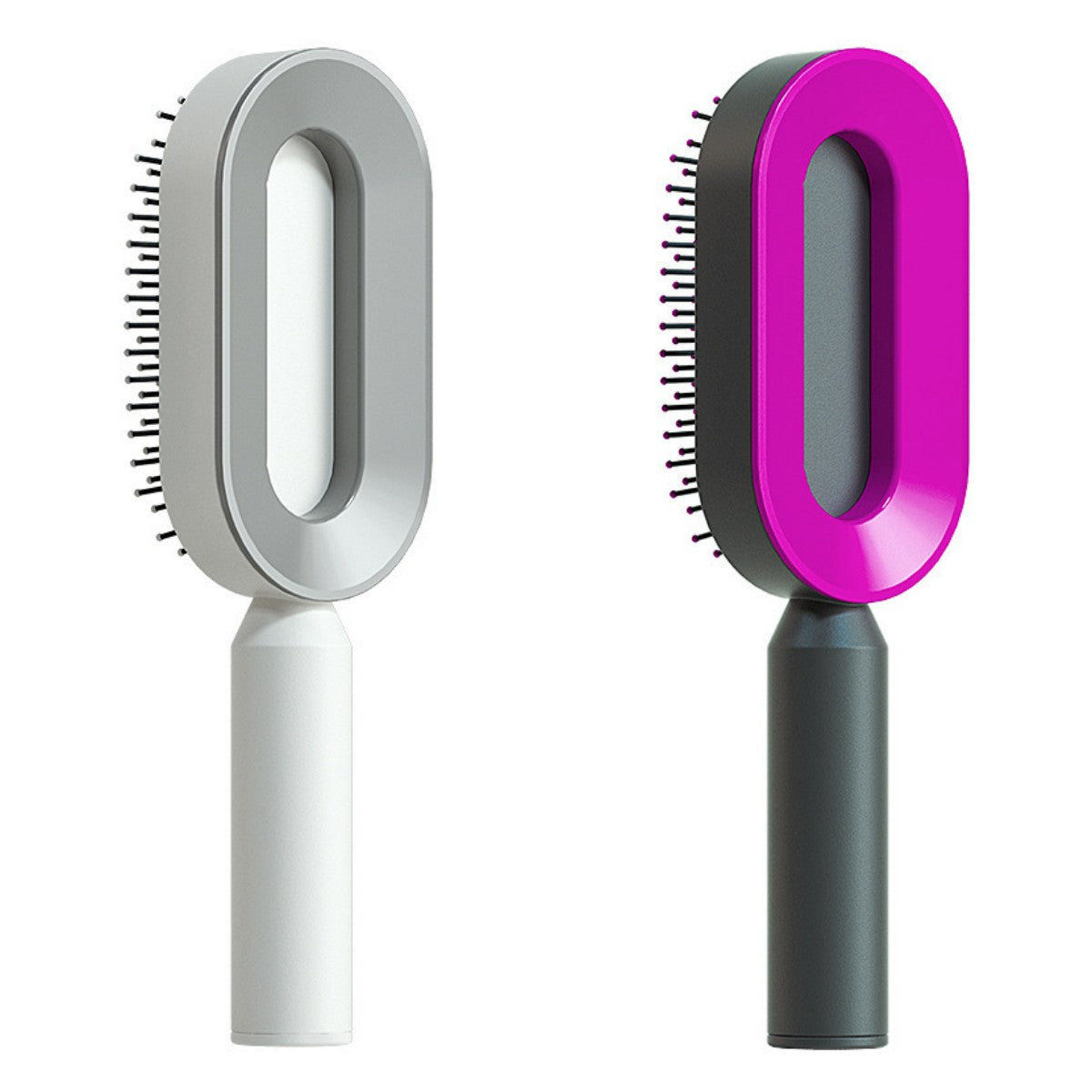 Women's Self-Cleaning Hair Brush for Hair Loss Prevention with Scalp Massage and Anti-Static Bristles