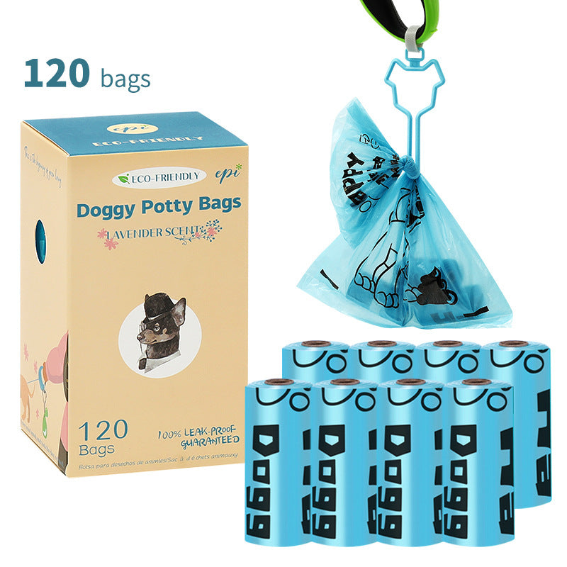 Environmentally friendly biodegradable poop bags made from sustainable materials that decompose naturally