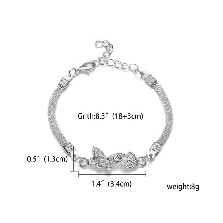 925 Silver Bracelet for Women - Fashion Bracelet for Wedding Banquet & Valentine's Day Gift