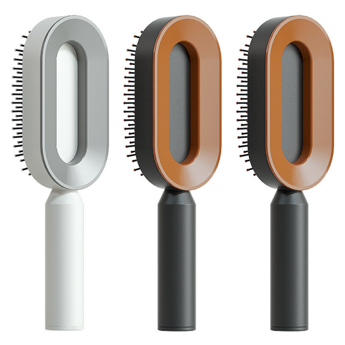 Women's Self-Cleaning Hair Brush for Hair Loss Prevention with Scalp Massage and Anti-Static Bristles