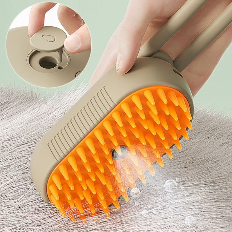 3-in-1 Electric Pet Grooming Comb for Cats and Dogs, with Steam Brush