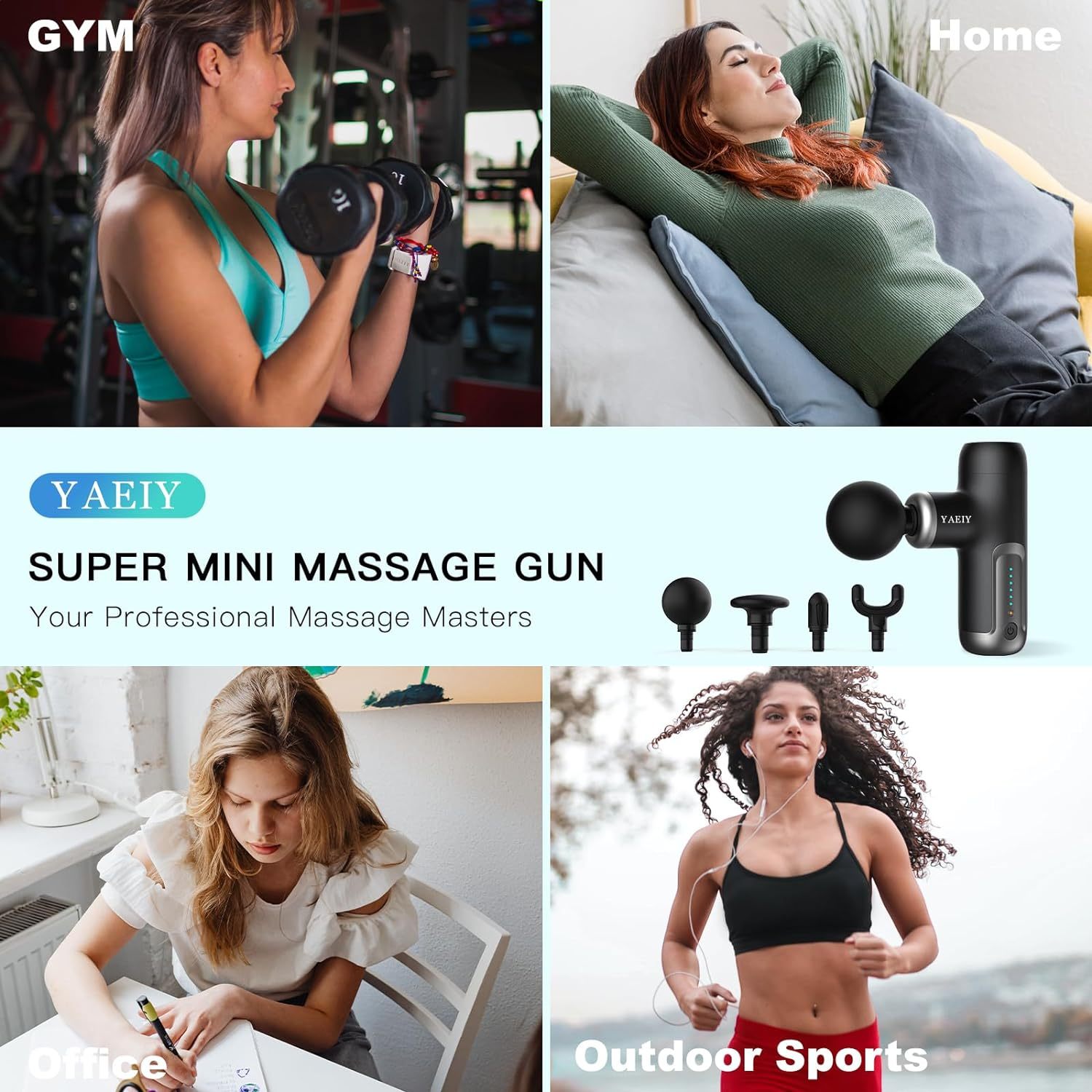 Mini Massage Gun - Portable Device for Deep Tissue Muscle Relief