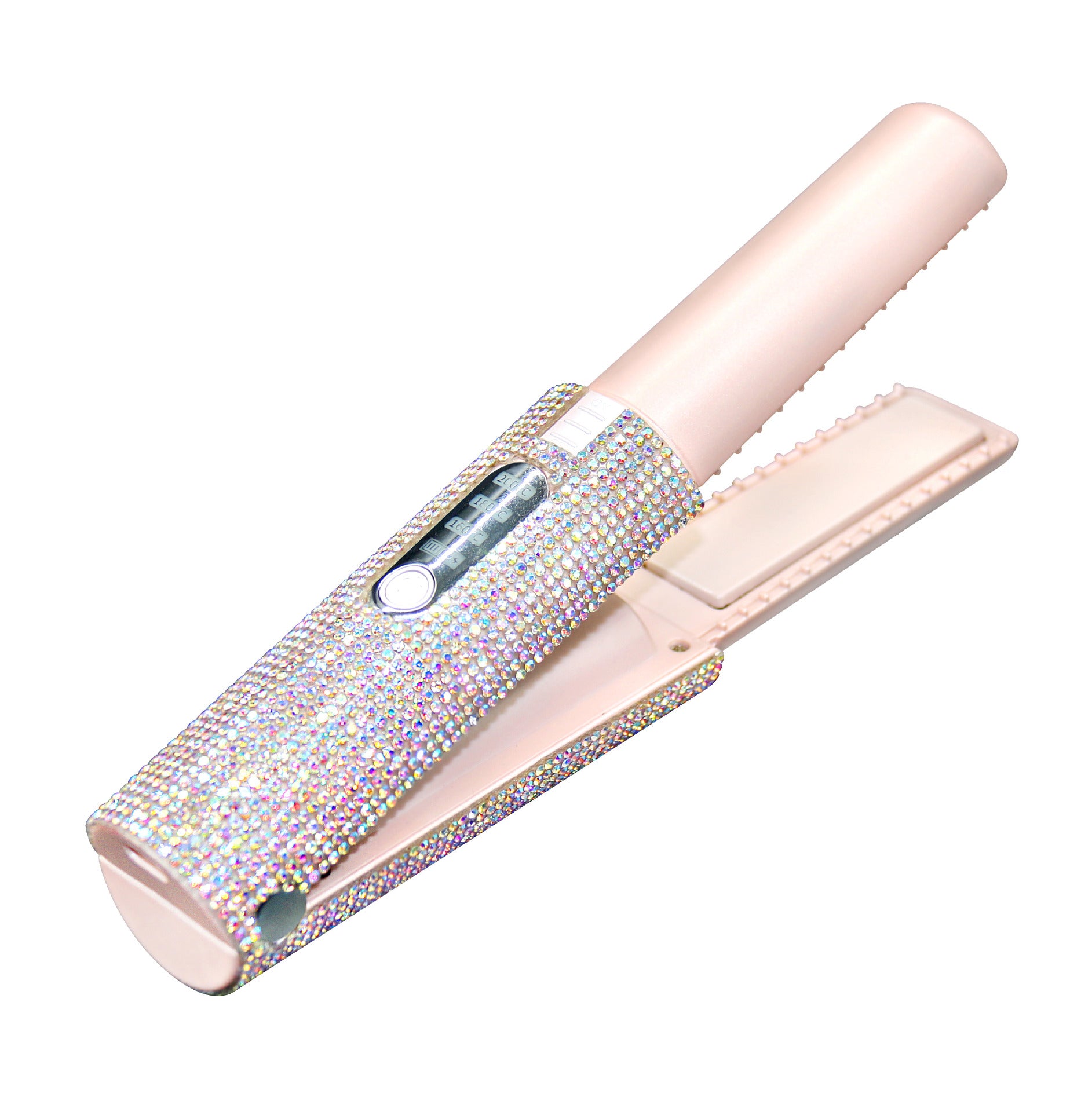 2-In-1 Electric USB Hair Straightening Brush and Curler - Multifunctional Styling Comb