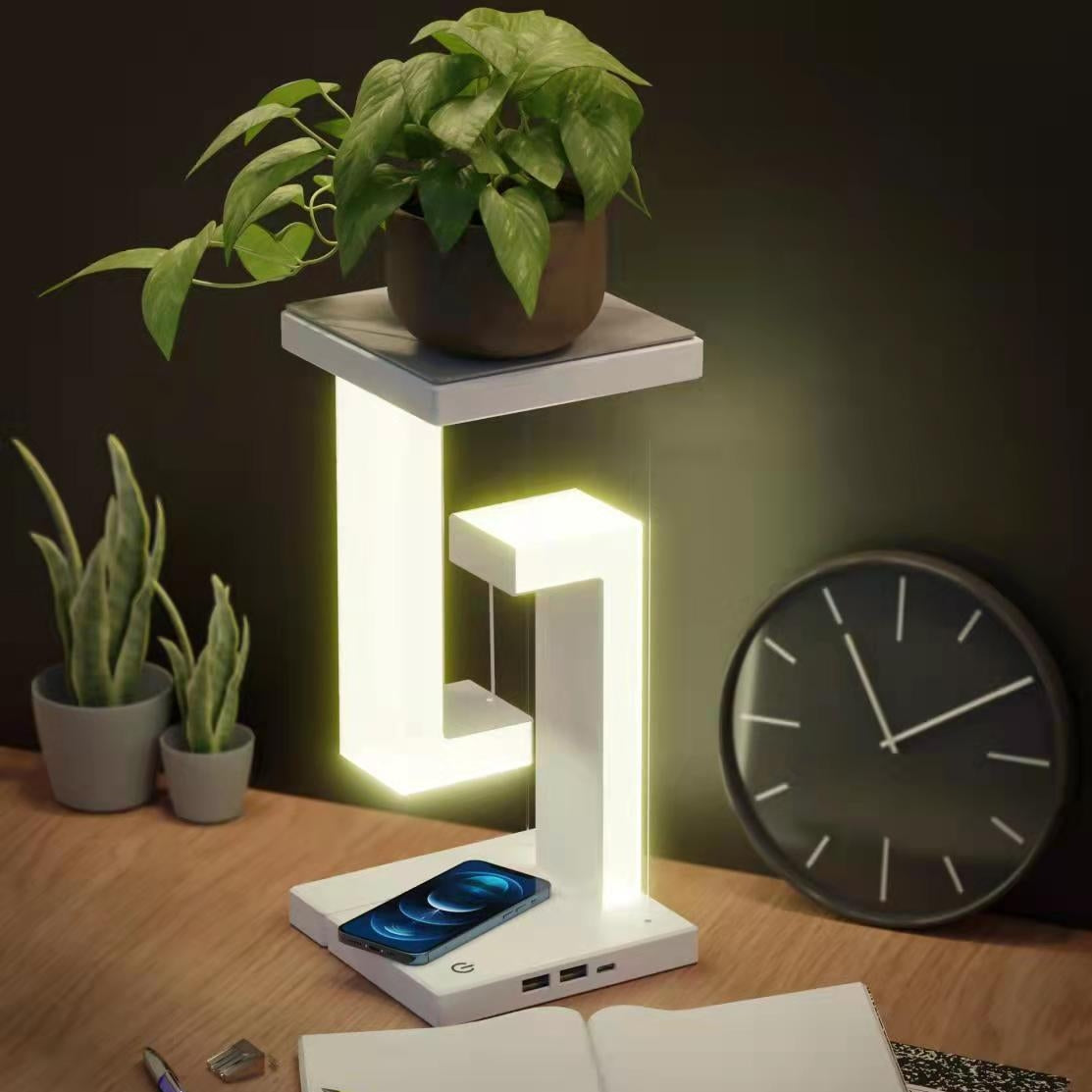 Smartphone Wireless Charging Suspension Table Lamp Balance Lamp Perfect for Home Bedroom Decor