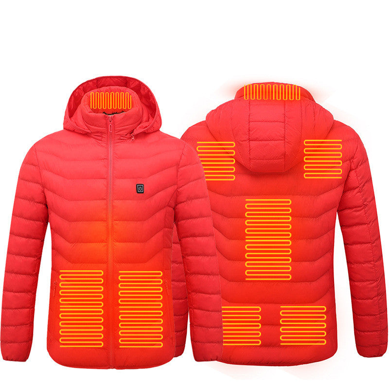 Heated USB Electric Jacket - Heating Vest for Men Cotton Thermal Clothing