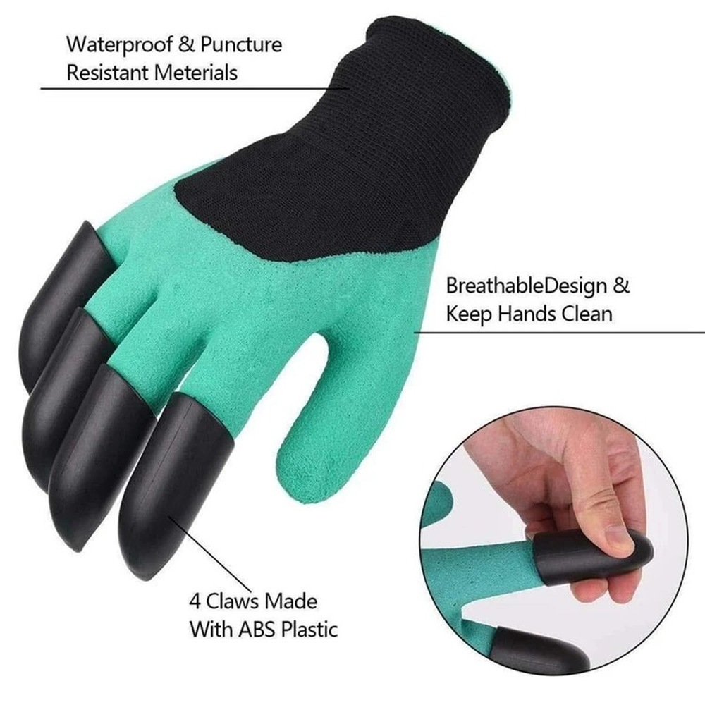 Waterproof Gardening Gloves With Claws For Digging and Planting Durable and Breathable