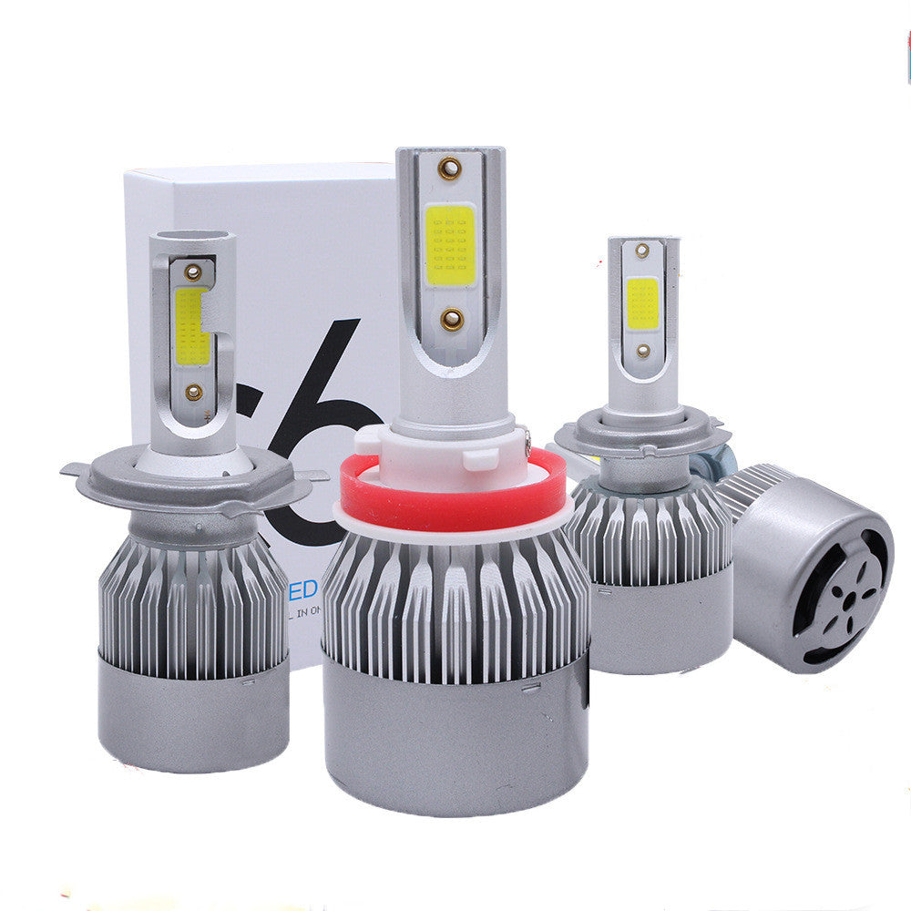 Car LED Lights Bright White Built in Cooling Fan