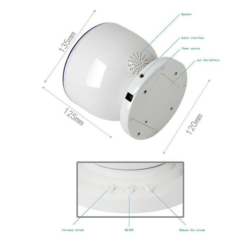 Proyector de olas de mar, luz LED nocturna, Control remoto, tarjetas TF, reproductor de música, altavoz, proyección Aurora