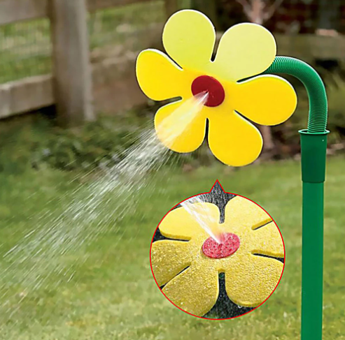 Garden Sprinkler Sunflower Shape Adjustable Tool for Garden Work with Hoses