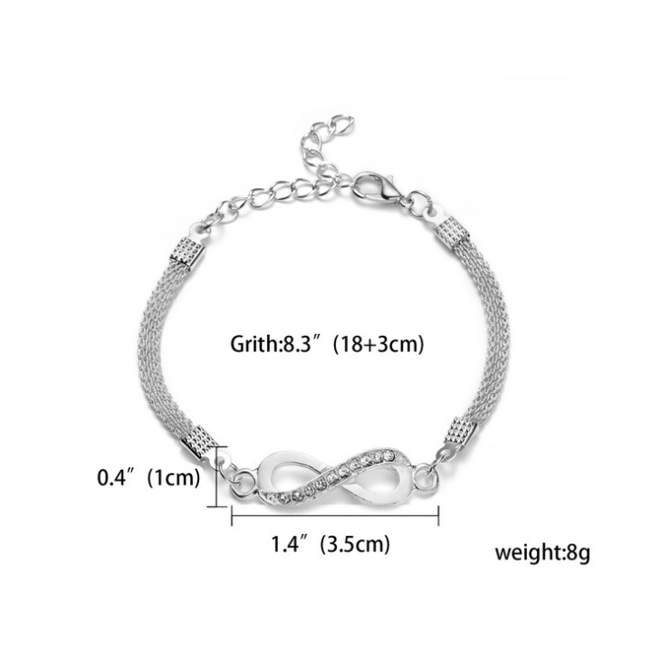 925 Silver Bracelet for Women - Fashion Bracelet for Wedding Banquet & Valentine's Day Gift