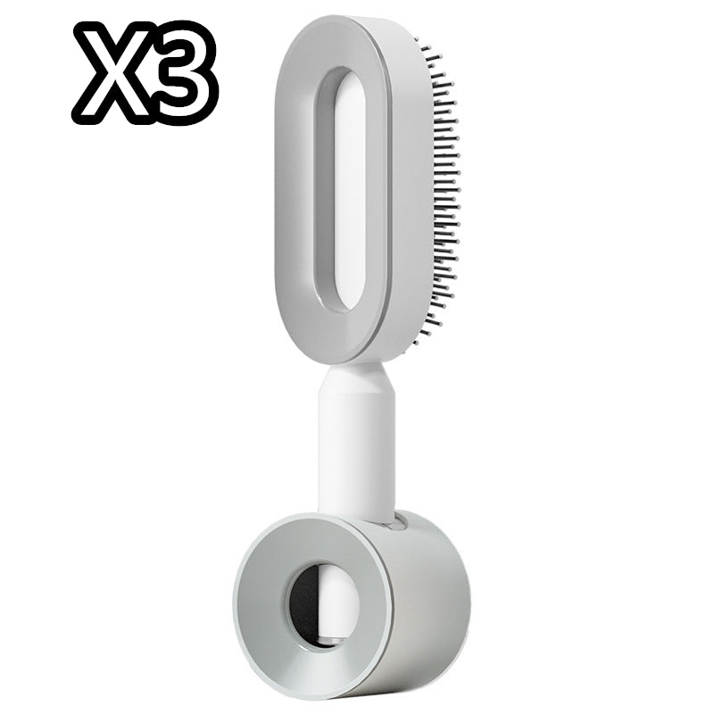 Women's Self-Cleaning Hair Brush for Hair Loss Prevention with Scalp Massage and Anti-Static Bristles