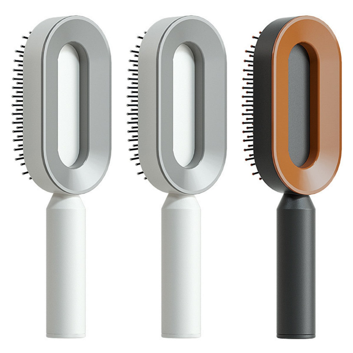 Women's Self-Cleaning Hair Brush for Hair Loss Prevention with Scalp Massage and Anti-Static Bristles