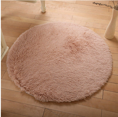 Soft round rugs for living room decor or kids room carpets long plush bedroom rugs and modern shaggy area mats