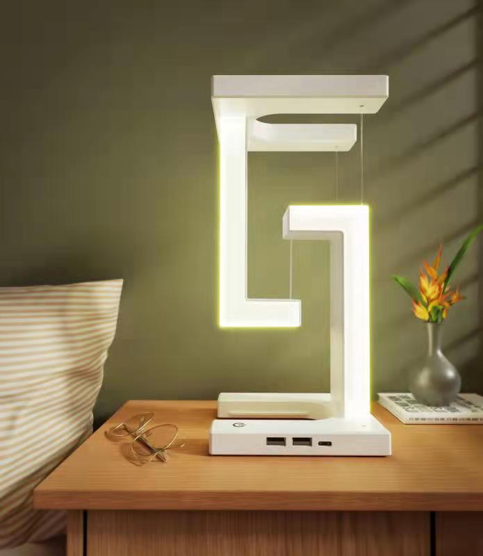 Smartphone Wireless Charging Suspension Table Lamp Balance Lamp Perfect for Home Bedroom Decor