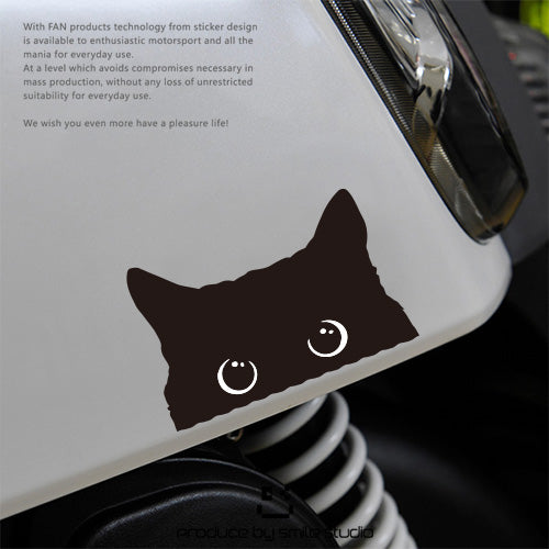 Black Cat Reflective Waterproof Car Sticker Decal