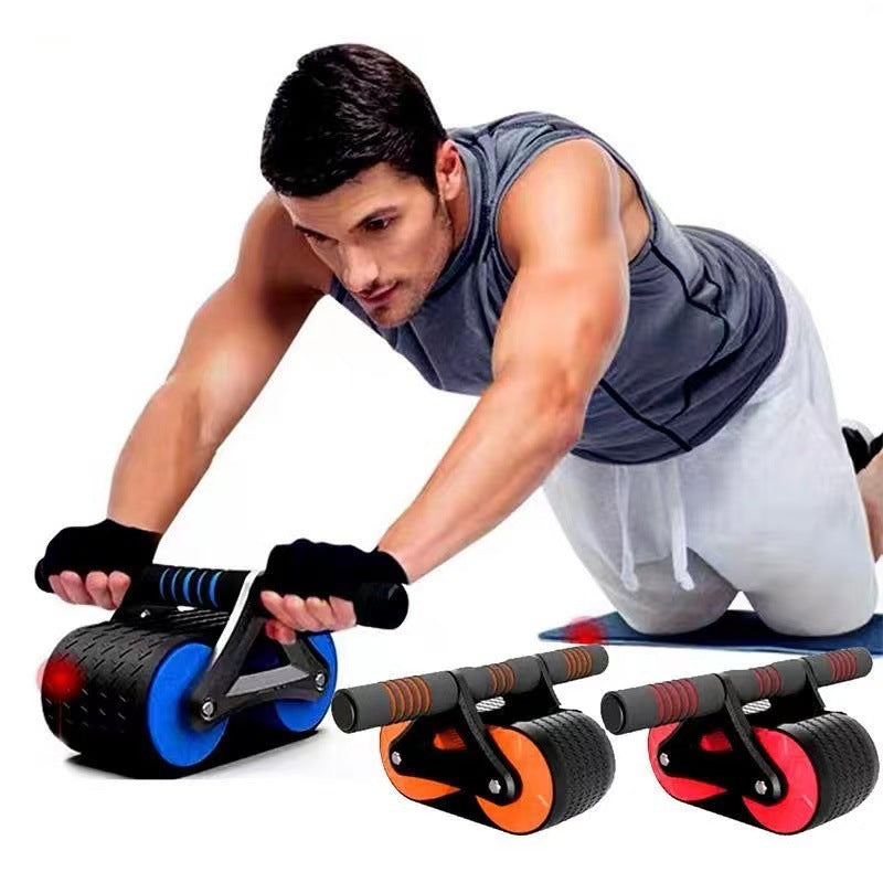 Ab Wheel Roller for Abdominal Exercises - Automatic Rebound, for Men and Women, Ideal for Home Gym Workouts