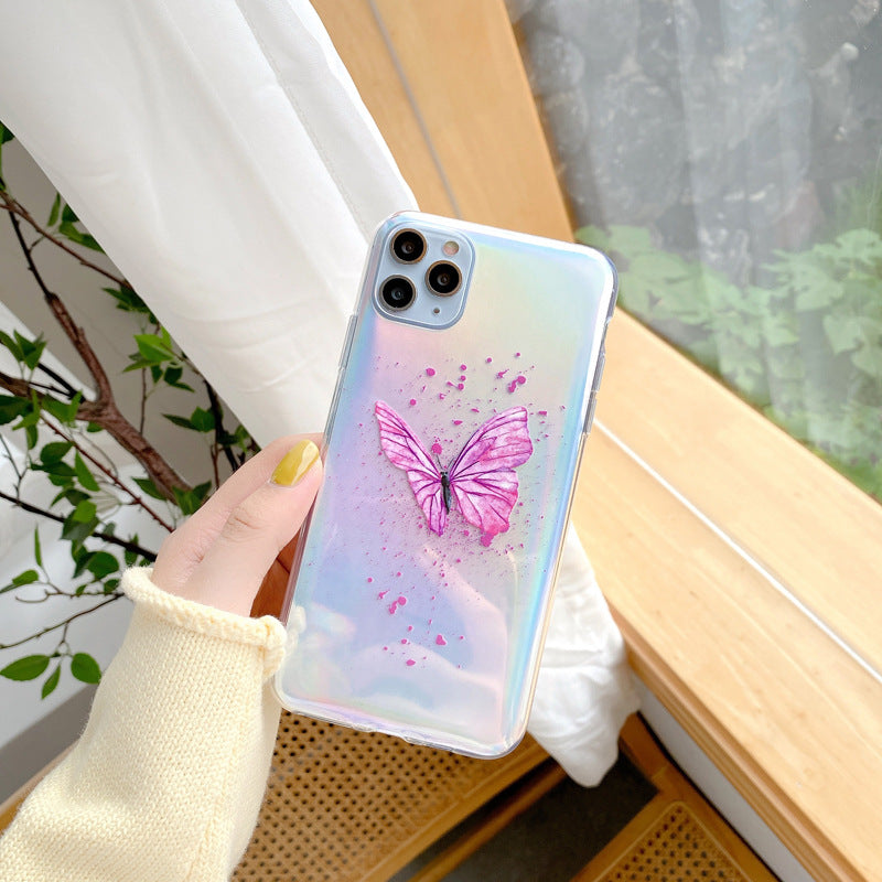 Funda para celular mariposa de colores