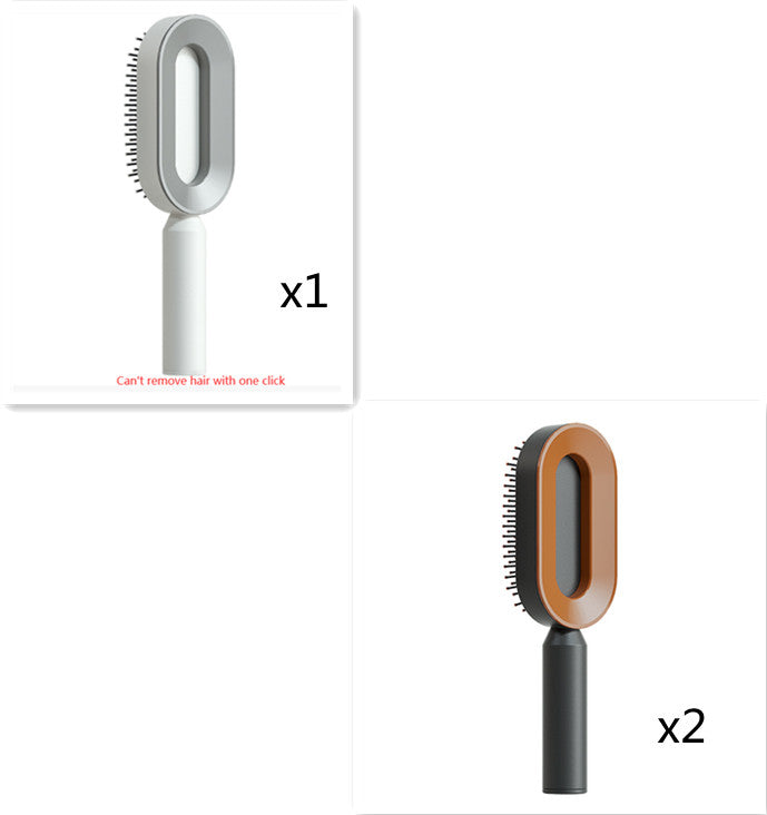 Women's Self-Cleaning Hair Brush for Hair Loss Prevention with Scalp Massage and Anti-Static Bristles