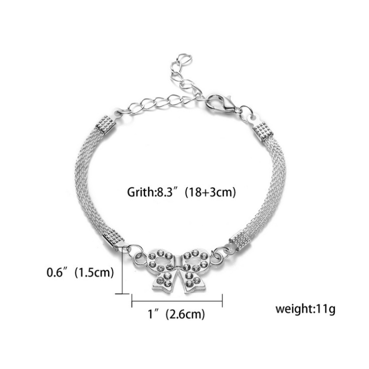 925 Silver Bracelet for Women - Fashion Bracelet for Wedding Banquet & Valentine's Day Gift