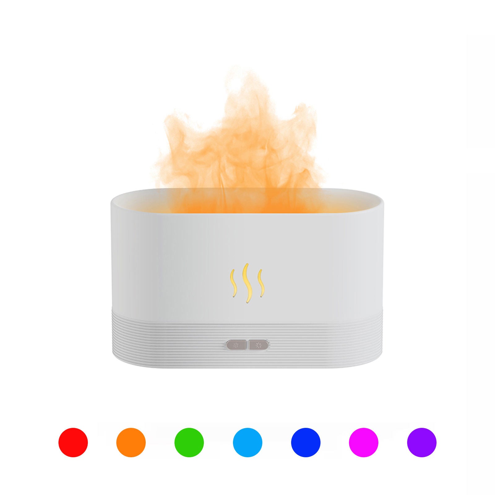 Flame USB Ultrasonic Humidifier Led RGB Colorful Essential Oil Fire Flame Aroma Diffuser