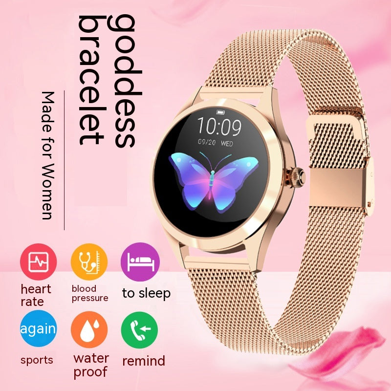 Women's Fashion Multi-functional Sports Smartwatch Heart Sleep Monitoring